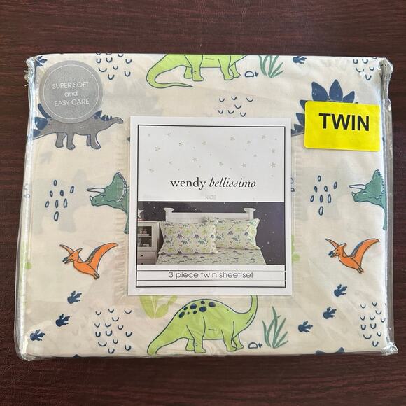 Wendy bellisimo dinosaurs twin sheets - Picture 1 of 3